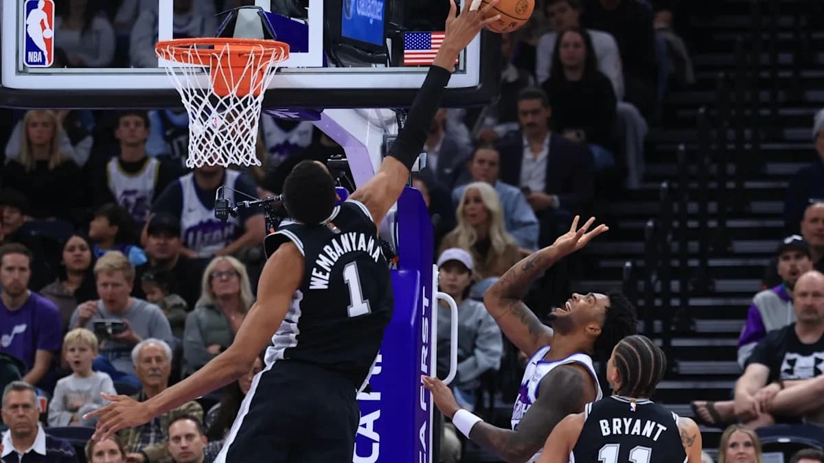 Wembanyama scores 36 points and the Spurs clamp down in overtime to beat the Jazz 117-111