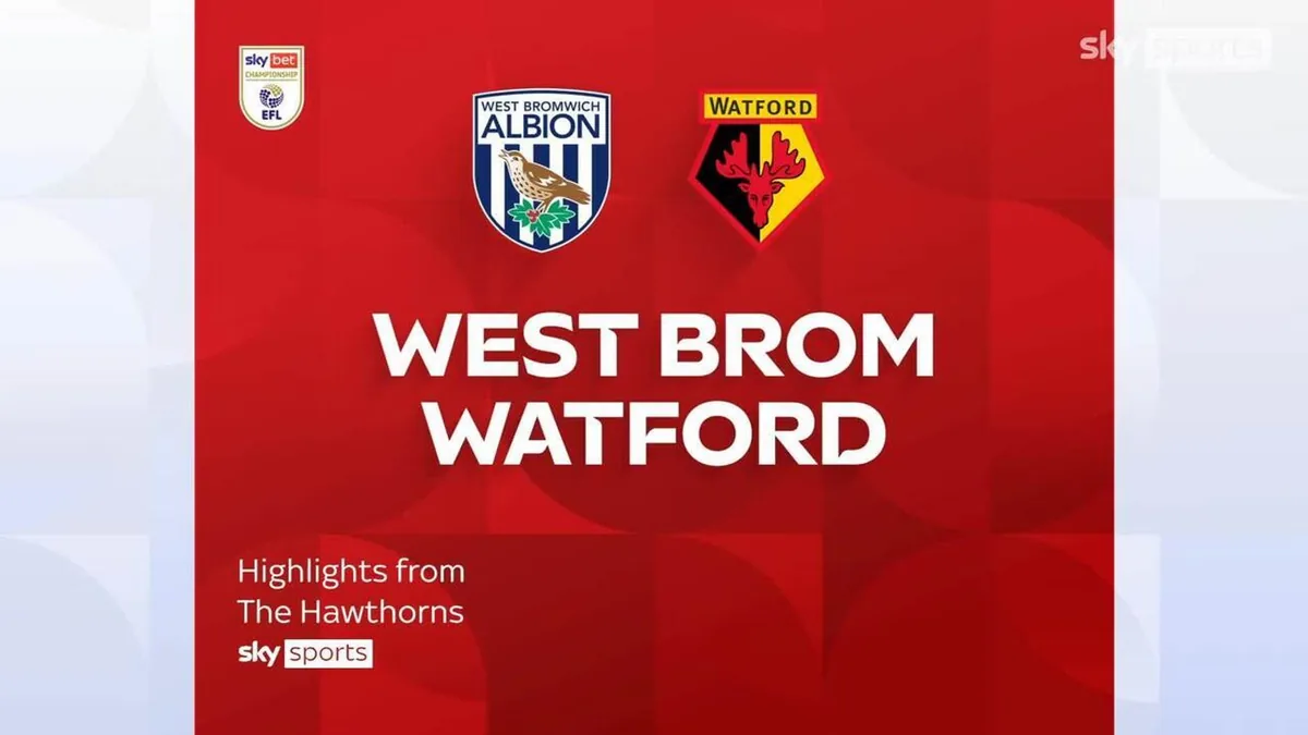 West Brom 3-0 Watford | Championship Highlights