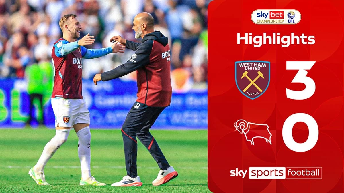 West Ham 3-0 Derby | Championship highlights
