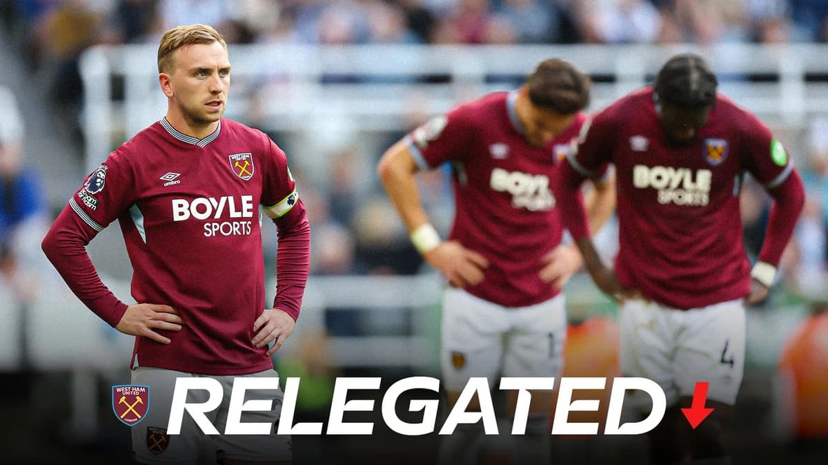 West Ham 3-0 Leeds: Hammers drop out of Premier League after 14 seasons in top flight
