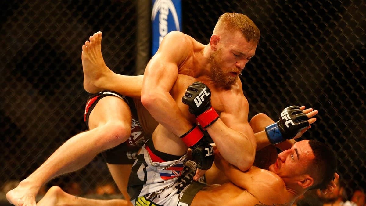 What happened in first Conor McGregor vs. Max Holloway fight years ago?