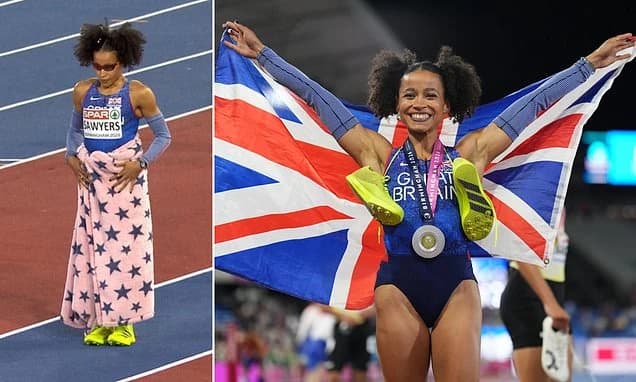 'When it's long jump at 8pm but your bedtime is 9pm!': British medal hero Jazmin Sawyers goes viral
