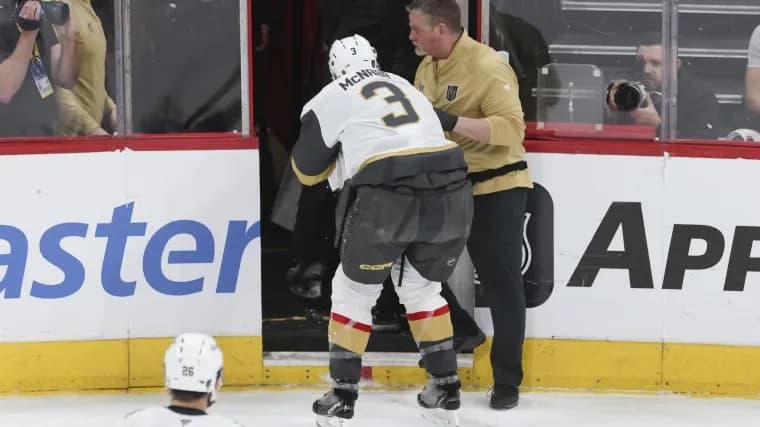 Why Brayden McNabb has a cage facemask on his helmet for Golden Knights after nasty injury