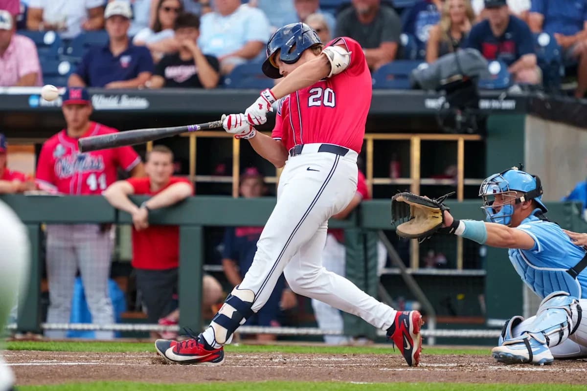 Why Ole Miss' red-hot offense cooled off vs UNC in College World Series
