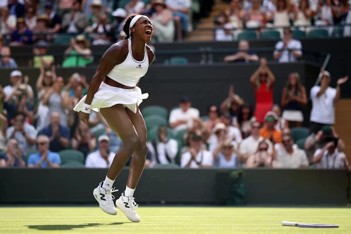 Wimbledon 2026: Coco Gauff, 2 points away from second-round exit, rallies in third set, then beats S