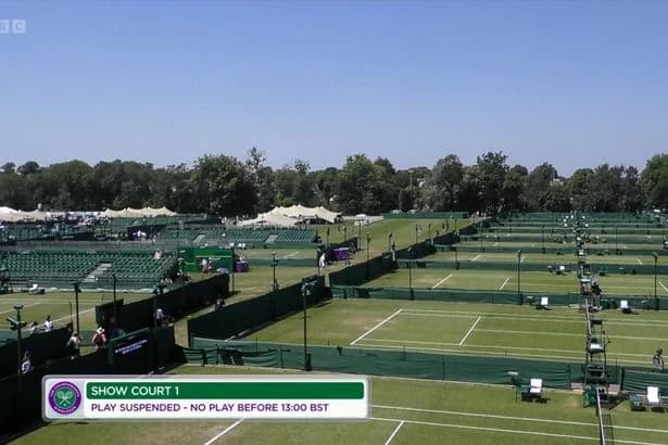 Wimbledon qualifiers suspended as 'unusual situation' forces players off court
