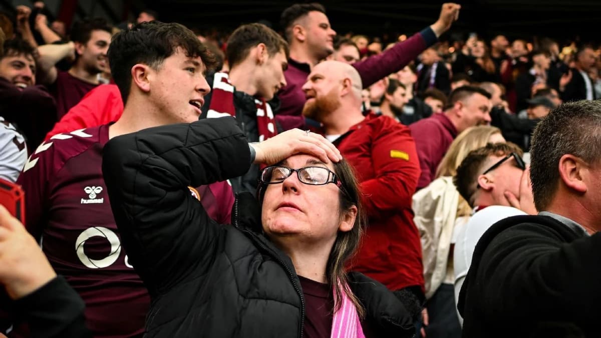 With Celtic threatening to dash Hearts fans' Scott...