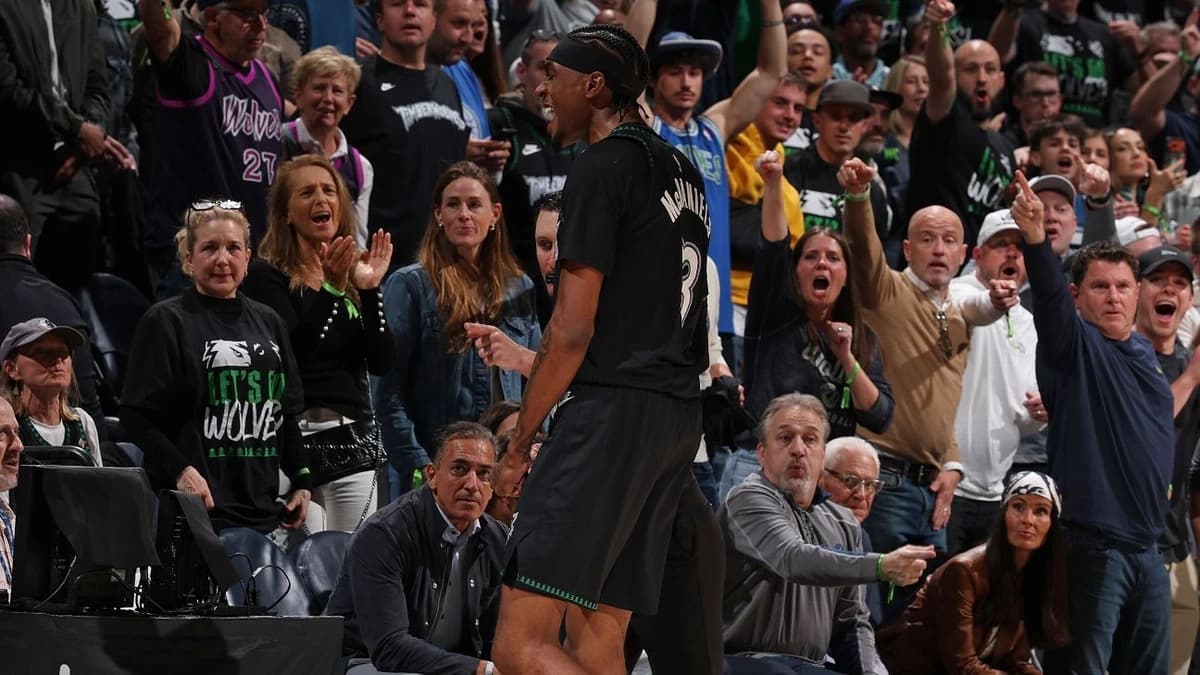 Wolves eliminate Nuggets as McDaniels scores 32