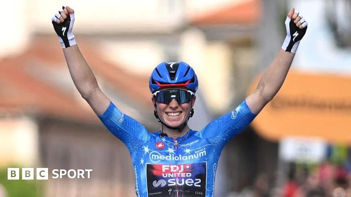 Women's Giro d'Italia 2026: Demi Vollering snatches win on final stage to complete Grand Tour trilog
