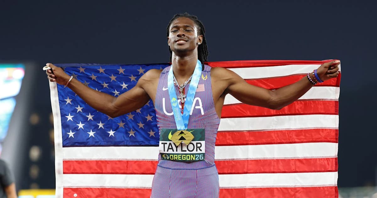 World Athletics U20 Championships 2026: Tate Taylor powers to victory in the men's 200m