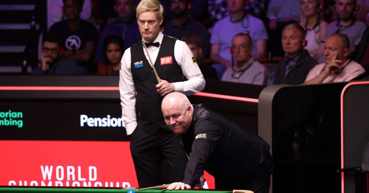 World Championship LIVE - Higgins leads Robertson in fight for semi-final spot