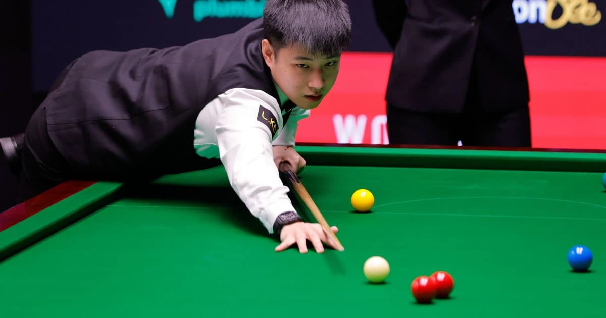 World Championship LIVE - Zhao hits century to lead Ding as Trump continues title bid