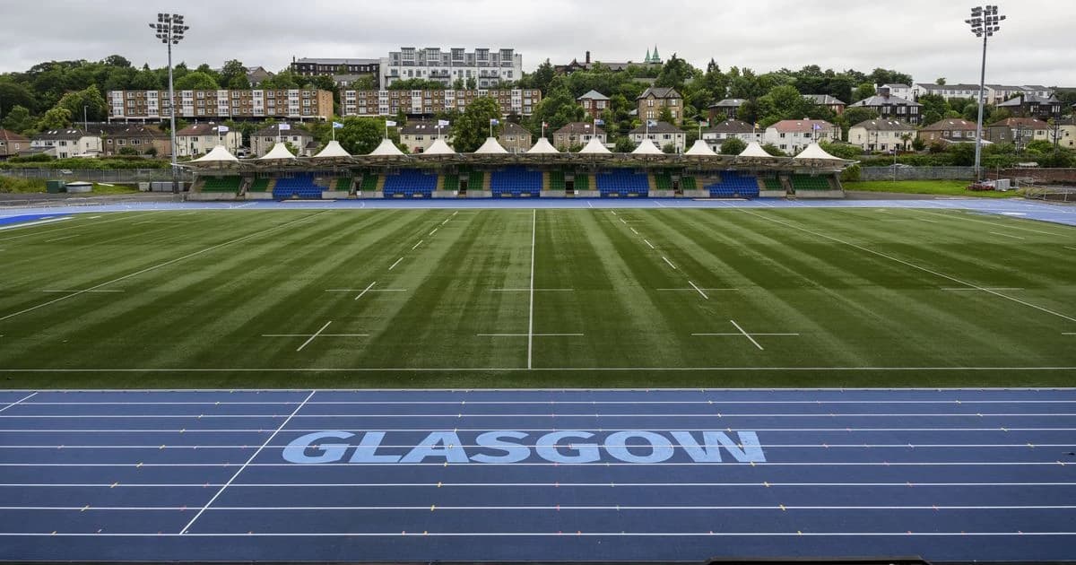 World class new Athletics track laid and ready for Glasgow 2026 Commonwealth Games action at Scotsto