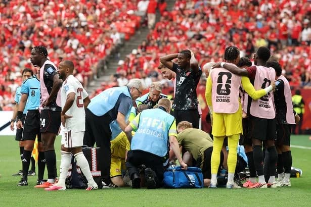 World Cup LIVE: First team confirmed in last 32 after Canada horror injury and VAR penalty drama