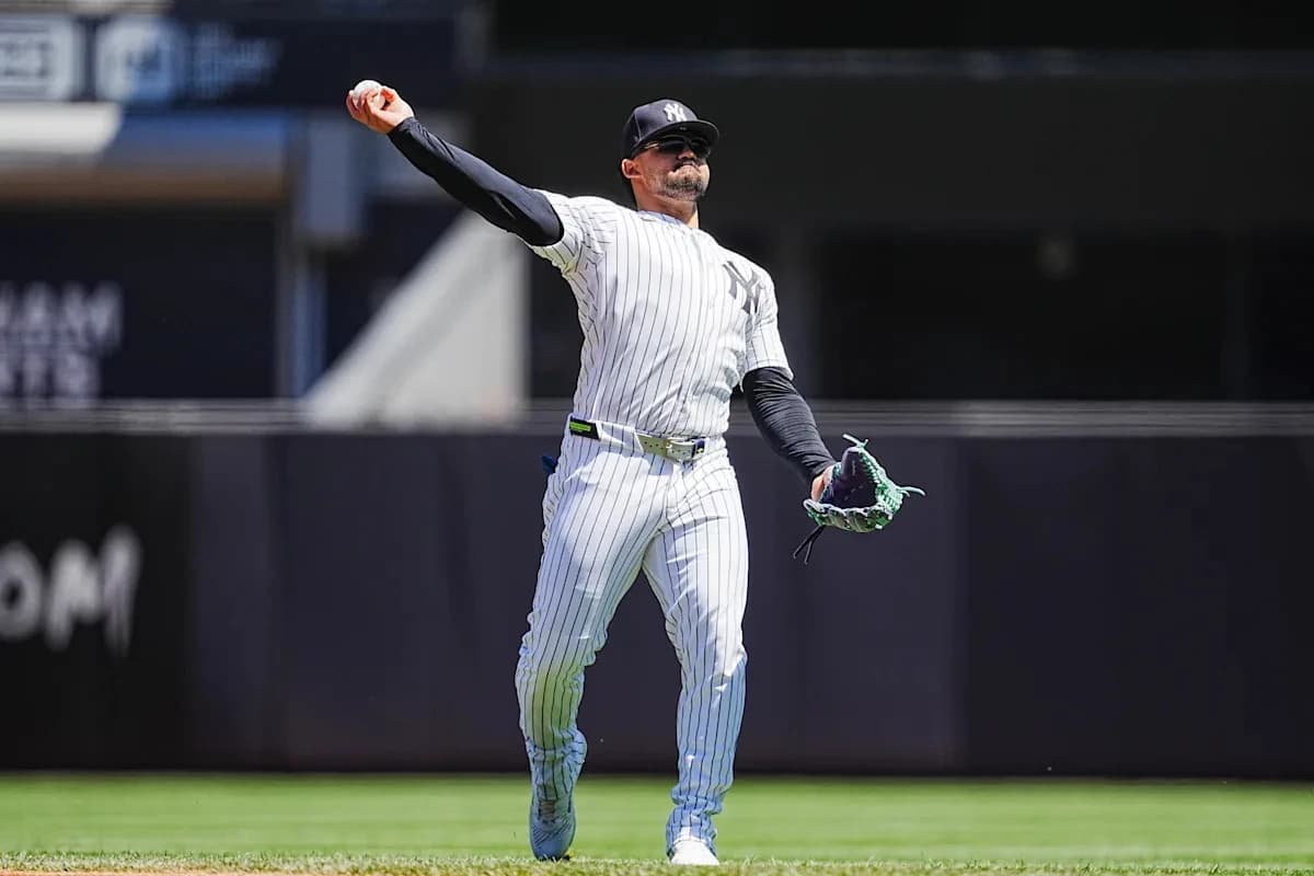 Yankees' Jasson Domínguez makes highlight reel catch, leaves on medical cart