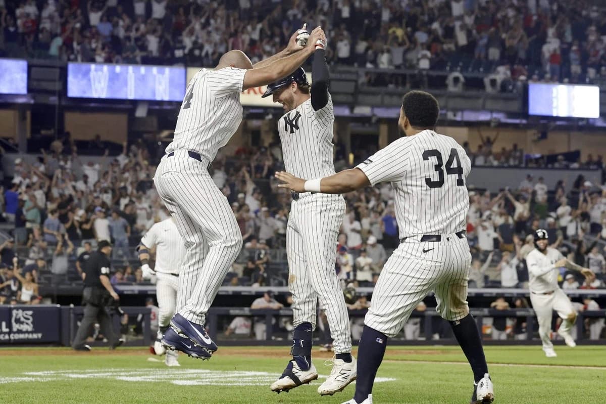 Yankees rally late, walk off Braves in 10th inning as AL East race tightens: 3 takeaways