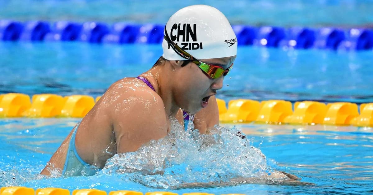 Yu Zidi e a doua din istorie la 200 m mixt! La doar 13 ani și-a spulberat propriul record la Tokyo