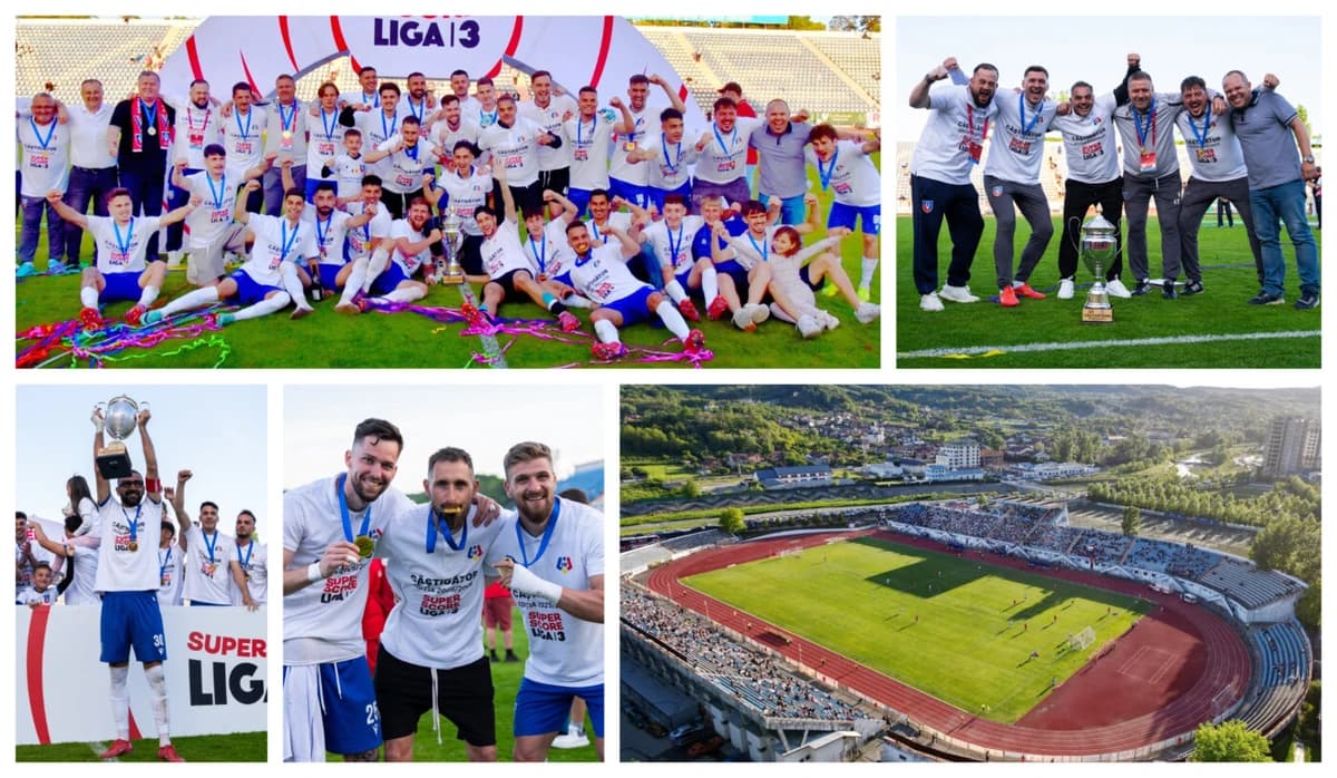 Zăvoiul în sărbătoare! Râmnicu Vâlcea revine după 9 ani în Liga 2, la fel și antrenorul Constantin S