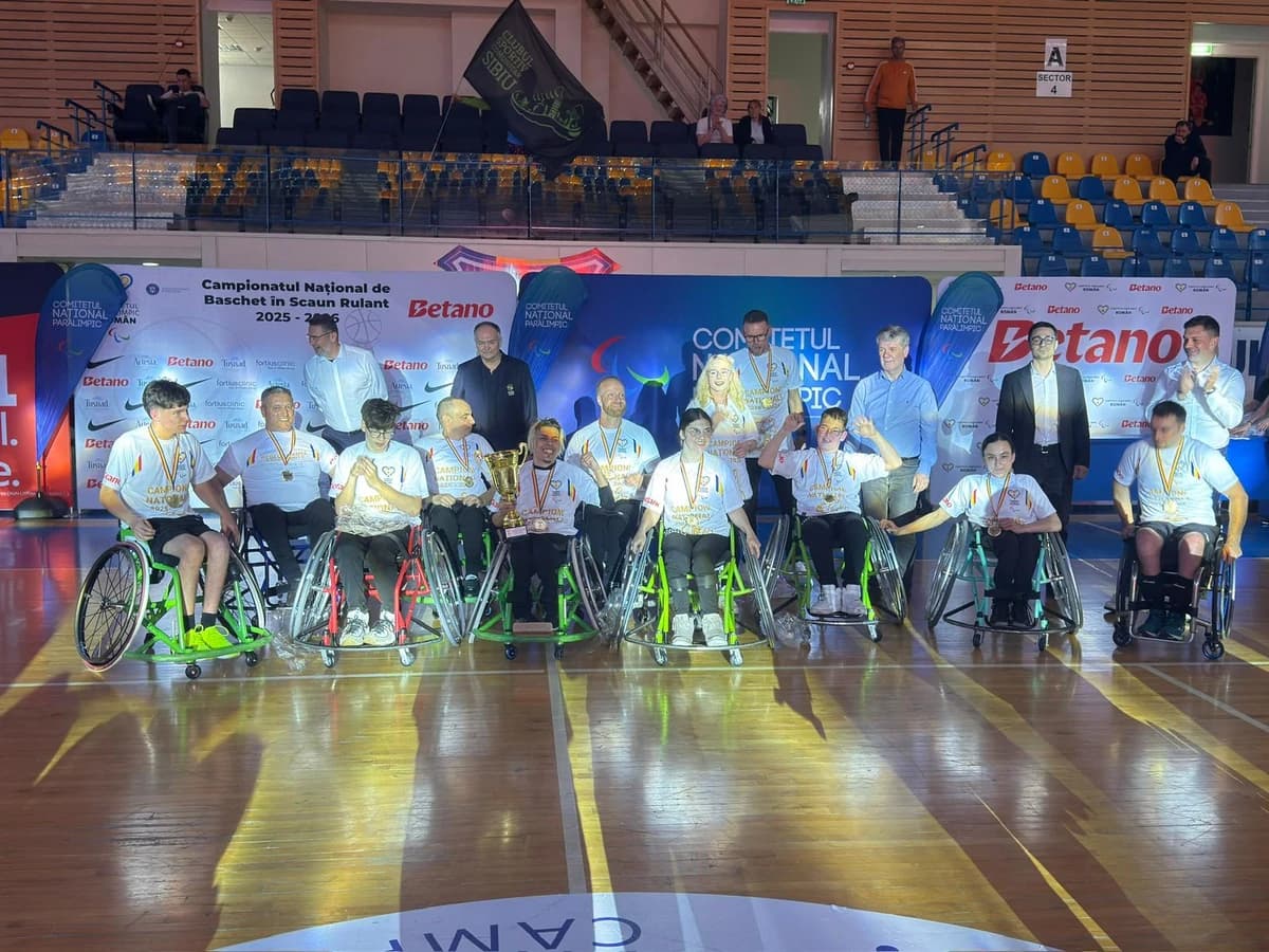 ”Zburătorii”, campioni naţionali de baschet în scaun rulant. Emoţii până în ultima secundă a finalei