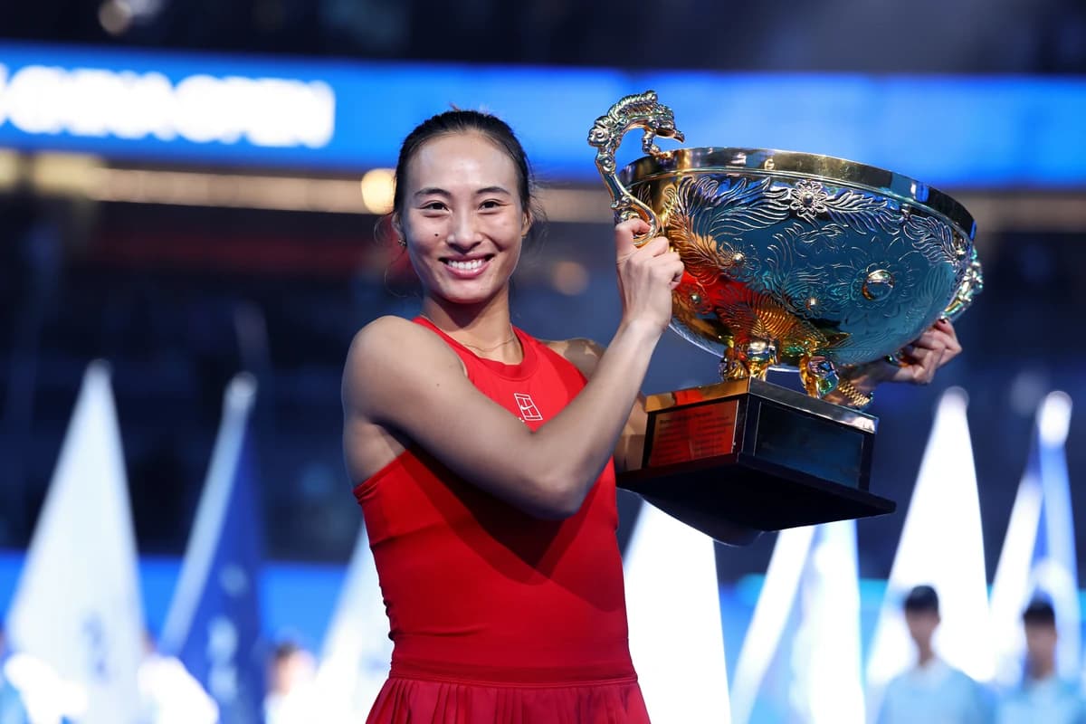 Zheng Qinwen makes history with China Open WTA 1000 title