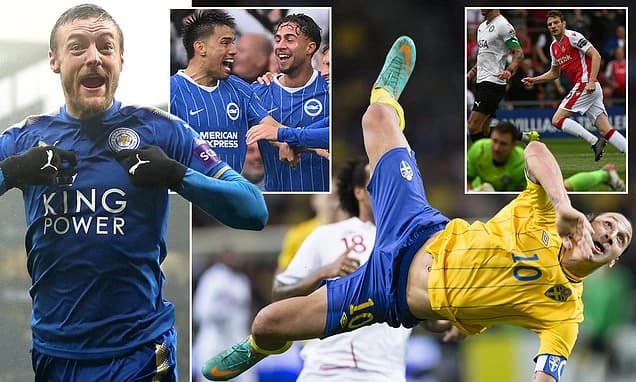 Zlatan Ibrahimovic's acrobatic brilliance against England, Jamie Vardy's volley and a belter at Blac