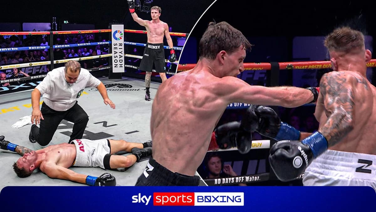 Zuffa Boxing 10: Sam Hickey lands DEVASTATING knockout vs Brad Axe