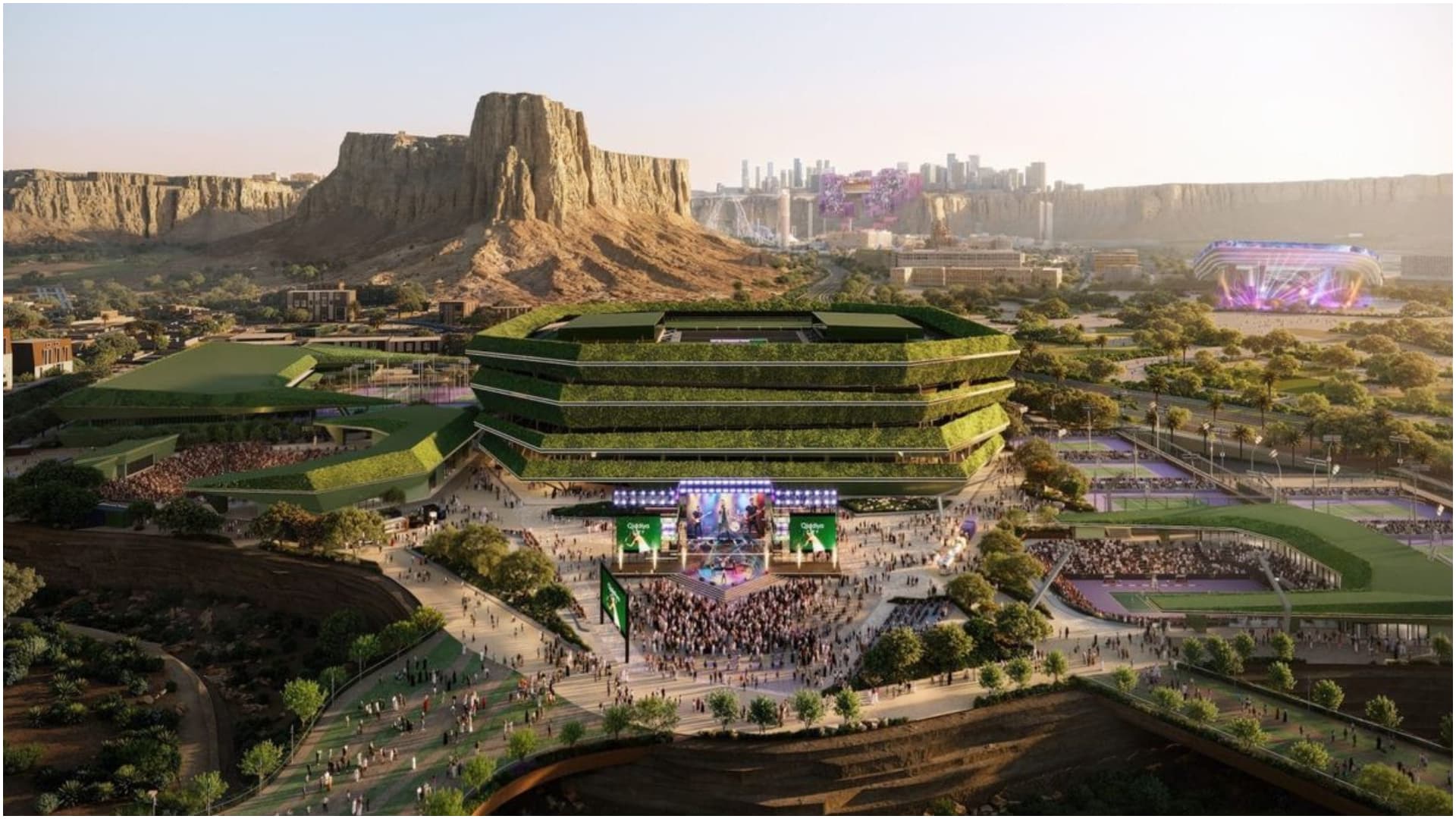 Arabia Saudită construiește „Wimbledonul deșertului”. Complexul cu 30 de terenuri de tenis va găzdui